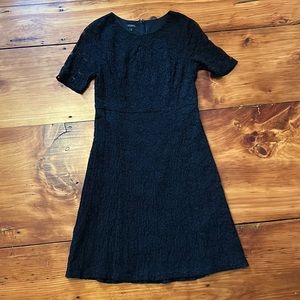 Talbots black lace dress size 10